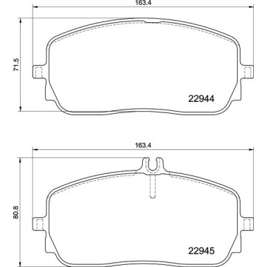 BREMBO Bremsklötze VA P 50 152