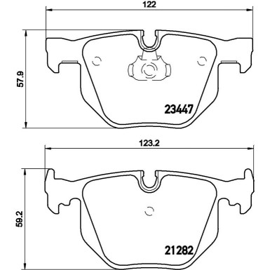 BREMBO Bremsklötze HA P 06 029 BREMBO Bremsklötze HA P 06 029