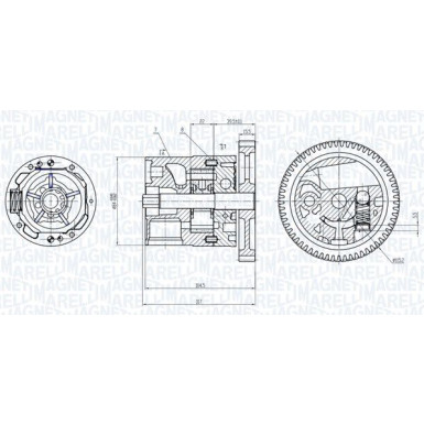 MAGNETI MARELLI Ölpumpe 351516000039 MAGNETI MARELLI Ölpumpe 351516000039
