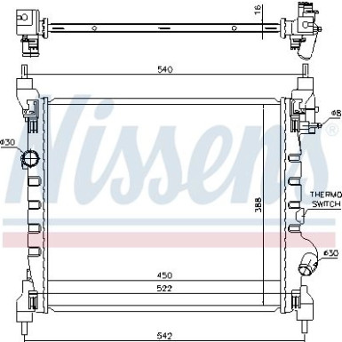 Wasserkühler PKW 61689 Wasserkühler PKW 61689