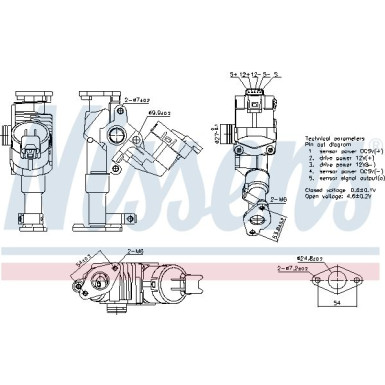 NISSENS AGR-Ventil 98423 NISSENS AGR-Ventil 98423