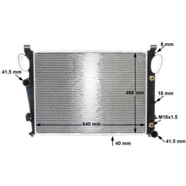 Kühler, Motorkühlung BEHR CR 302 000S