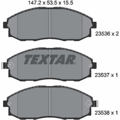 Bremsbelagsatz Hyundai P. H1 -04 2353601 Bremsbelagsatz Hyundai P. H1 -04 2353601