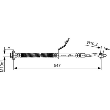 Bremsschlauch VA re 1 987 481 A56 Bremsschlauch VA re 1 987 481 A56