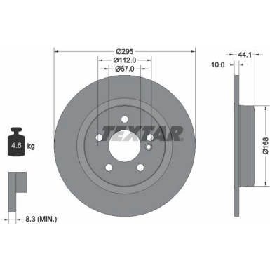 Bremsscheibe Db T. W246/W176 220Cdi A/B-Klasse 12 PRO 92254903 Bremsscheibe Db T. W246/W176 220Cdi A/B-Klasse 12 PRO 92254903