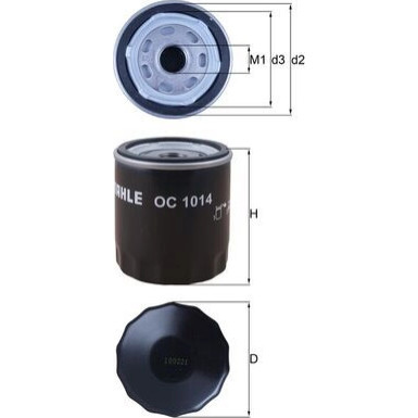 MAHLE Ölfilter OC 1014