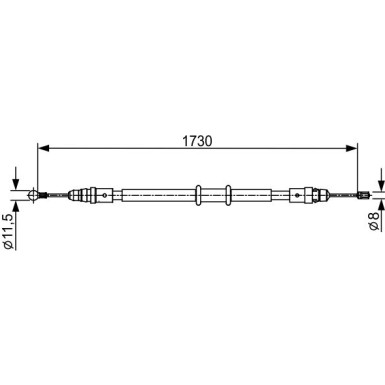 Handbremsseil 1987482549 Handbremsseil 1987482549