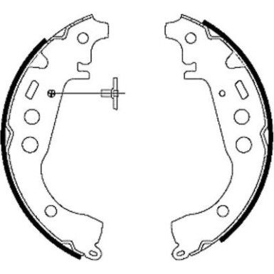 Bremsbacken Toyota Yaris 99 91053500 Bremsbacken Toyota Yaris 99 91053500