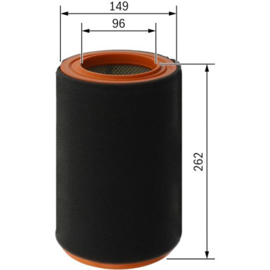 Luftfiltereinsatz F 026 400 736 Luftfiltereinsatz F 026 400 736