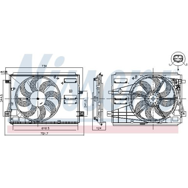 Kühlerlüfter PKW 85973 Kühlerlüfter PKW 85973
