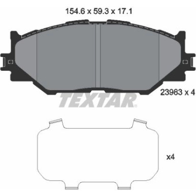 Bremsbelagsatz Lexus P. Is 05 2398301 Bremsbelagsatz Lexus P. Is 05 2398301