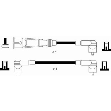 Zündleitungssatz RC-VW233