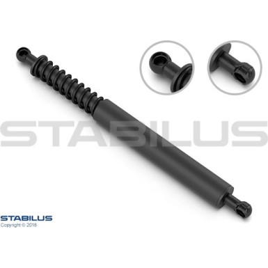 Gasfeder, Hinten L 347.5 1500N 8050 Gasfeder, Hinten L 347.5 1500N 8050