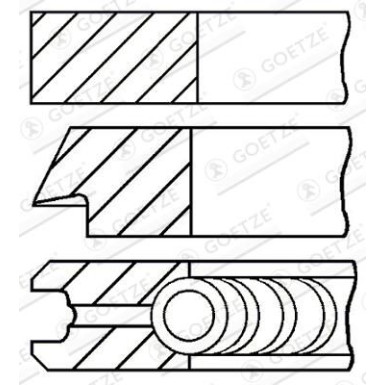 GOETZE ENGINE Kolbenring 08-139400-00