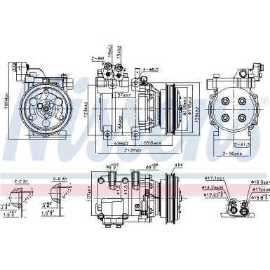 NISSENS Kompressor 89082 NISSENS Kompressor 89082