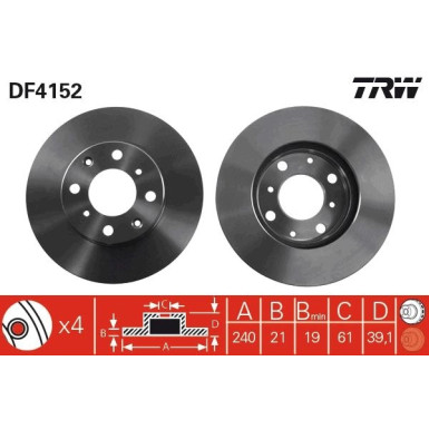 Bremsscheibe Honda P.Logo DF4152