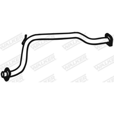 64 / Auspuffrohr Mitte MAZDA 626 2.2i Kat 11.87 15677