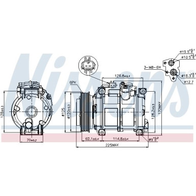 Kompressor PKW CHRYSLER VOYAGER 04 FIRST FIT 89074