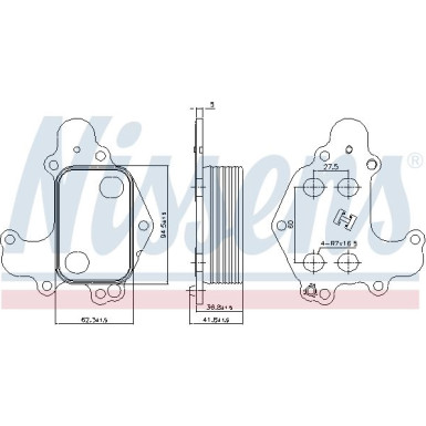 Ölkühler PKW 90968 Ölkühler PKW 90968