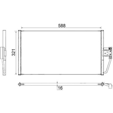 Kondensator, Klimaanlage AC 266 000S Kondensator, Klimaanlage AC 266 000S