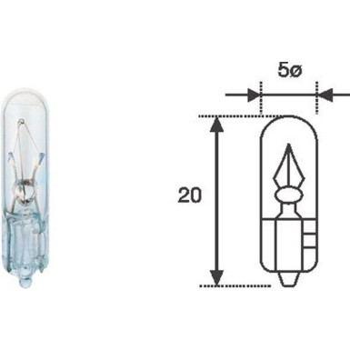 Glühlampe W1,2W 12V/1,2W Ca Glass 10Stk 003721100000 Glühlampe W1,2W 12V/1,2W Ca Glass 10Stk 003721100000