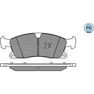 Bremsbelagsatz, Scheibenbremse MEYLE-PD: Advanced performance and design 025 251 9219/PD Bremsbelagsatz, Scheibenbremse MEYLE-PD: Advanced performance and design 025 251 9219/PD