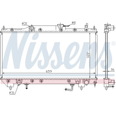 Wasserkühler PKW 64782A