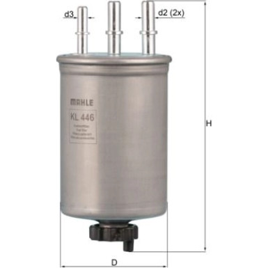 MAHLE Kraftstofffilter KL 446