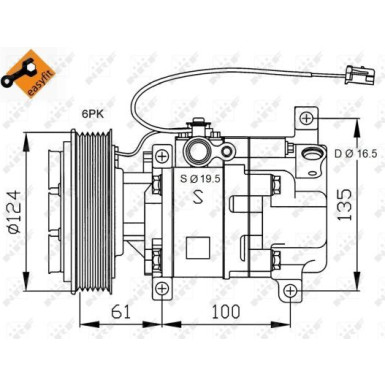 Kompressor, Klimaanlage EASY FIT 32233