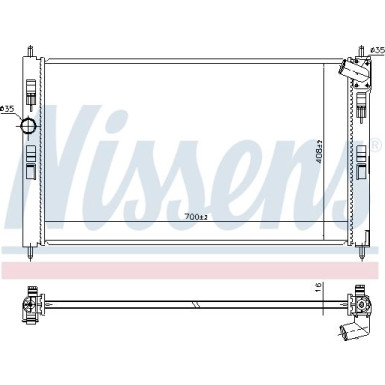 Wasserkühler PKW 636033 Wasserkühler PKW 636033