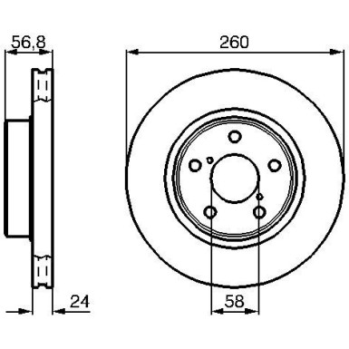 Bremsscheibe VA 0 986 478 293 Bremsscheibe VA 0 986 478 293