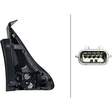 HECKLEUCHTE HELLA RENAULT GRAND SCENIC 16-23 2SD 012 313-111
