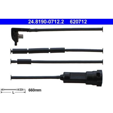ATE Verschleißsensor 24.8190-0712.2 ATE Verschleißsensor 24.8190-0712.2