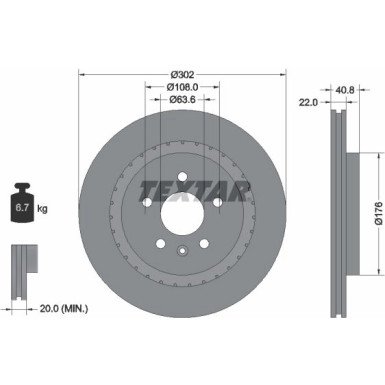 Bremsscheibe Volvo T. S60/S80/V60/V70/Xc70 06 92168305 Bremsscheibe Volvo T. S60/S80/V60/V70/Xc70 06 92168305
