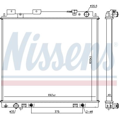 Wasserkühler PKW 68744 Wasserkühler PKW 68744
