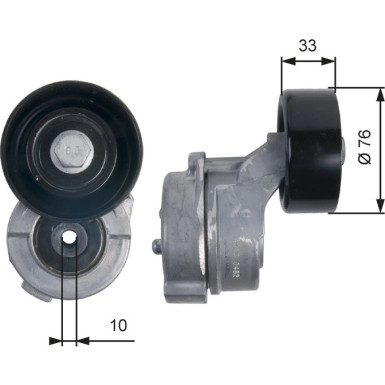Spannrolle, Keilrippenriemen T39134 Spannrolle, Keilrippenriemen T39134