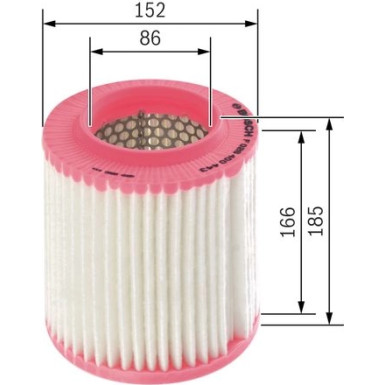 Luftfilter AUDI A8 F 026 400 443
