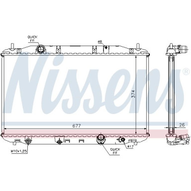 Wasserkühler PKW 68135A Wasserkühler PKW 68135A