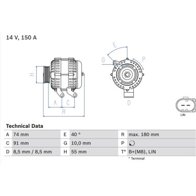 Lichtmaschine 0 986 080 810 Lichtmaschine 0 986 080 810