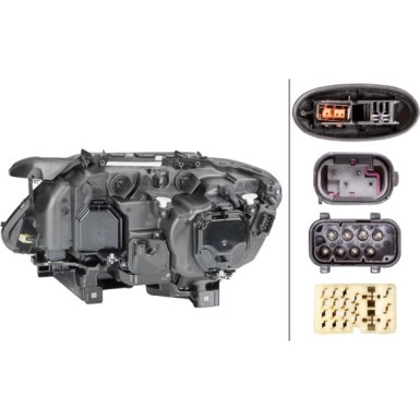SCHEINWERFER R HELLA BMW 7ER 01-09 1ZS 009 044-521
