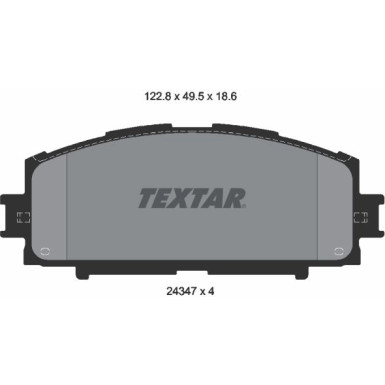 Bremsbelagsatz Toyota P. Yaris 06- Ver.Jap 2434701 Bremsbelagsatz Toyota P. Yaris 06- Ver.Jap 2434701