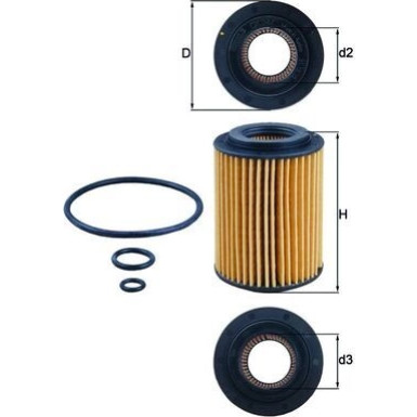 MAHLE Ölfilter OX 347D MAHLE Ölfilter OX 347D