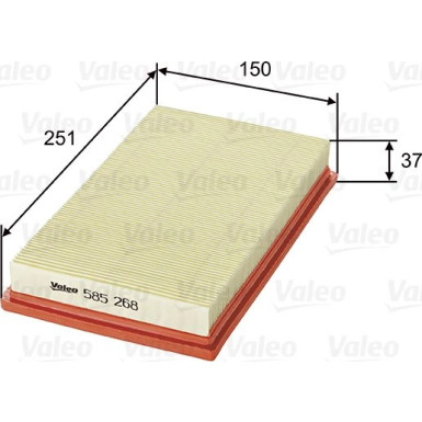 VALEO Luftfilter 585268