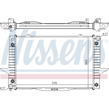 Wasserkühler PKW VOLVO 850 TURBO 94 65539A