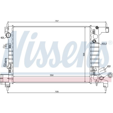 Wasserkühler PKW 61678
