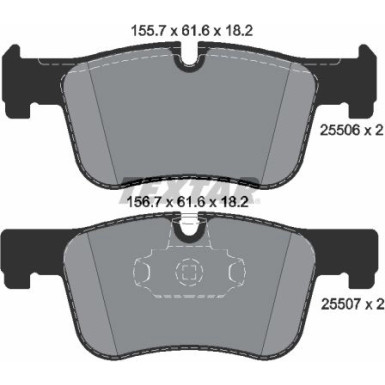 Bremsbelagsatz Bmw P. F20/F30 10 2550601 Bremsbelagsatz Bmw P. F20/F30 10 2550601