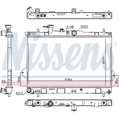 Wasserkühler PKW 67481