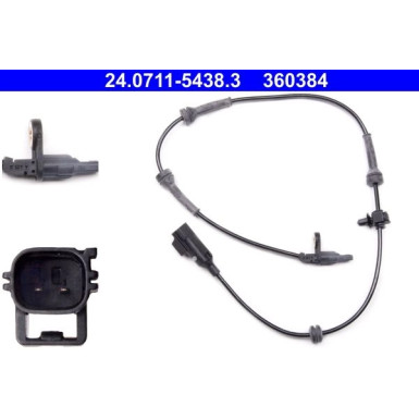 ATE ABS Sensor 24.0711-5438.3