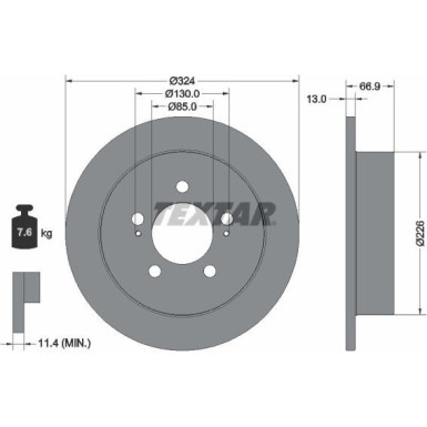 BREMSSCHEIBE 92347403 BREMSSCHEIBE 92347403