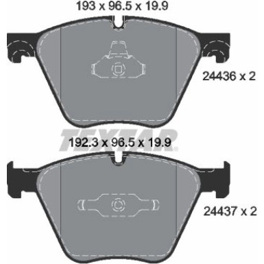 Bremsbelagsatz Bmw P. E70/E71 X5/X6 09-/F01/F07 5.0 2443601 Bremsbelagsatz Bmw P. E70/E71 X5/X6 09-/F01/F07 5.0 2443601